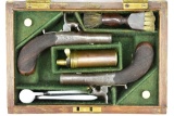1860's Cased English Dueling Pistols 