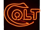 Vintage Colt Storefront Neon Sign - Works Great (Red Glow)
