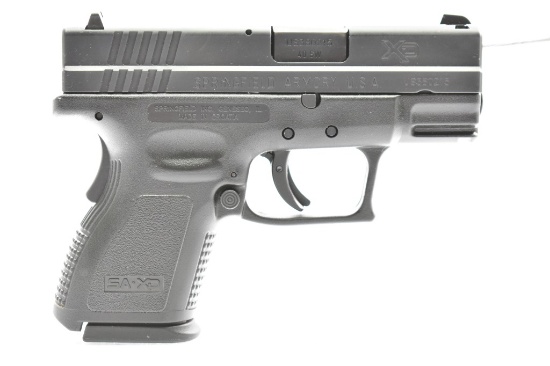 Springfield, XD-40 Sub-Compact, 40 S&W Cal., Semi-Auto (W/ Case & Accessories), SN - US380215