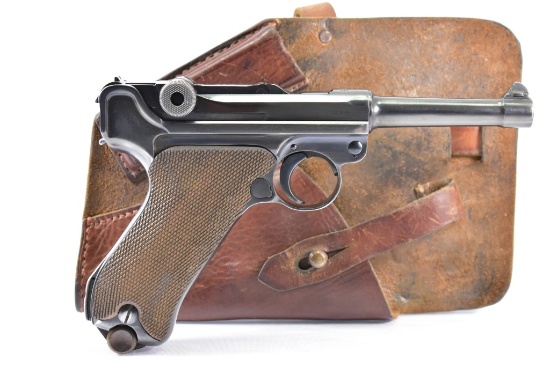 1938 Mauser, German Luger, 9mm Cal., Semi-Auto, With Shoulder Holster, SN - 6332
