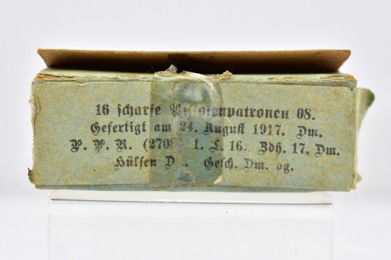 Original DWM German 9mm Luger Ammo W/ Box