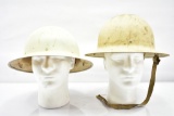 (2) U.S. Civil Defense Helmets (Sells Together)