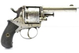 Early Belgium, 38 Cal., Nickel Plated Revolver