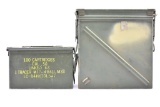 (2) Vintage Military Ammo Cans