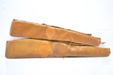 (2) Vintage Boyt Brown Leather Gun Cases