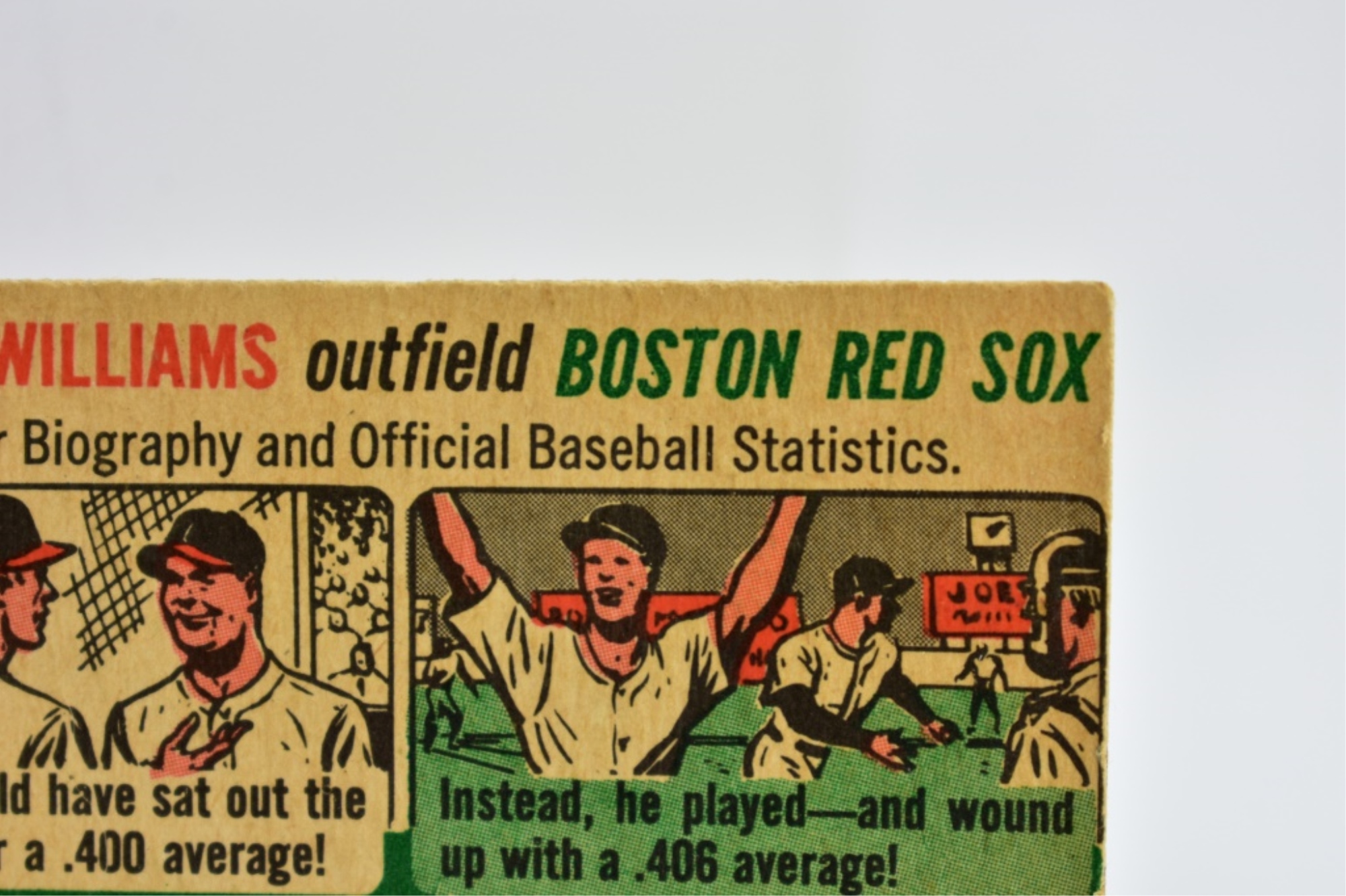 Sold at Auction: Fine 1954 Ted Williams Boston Red Sox