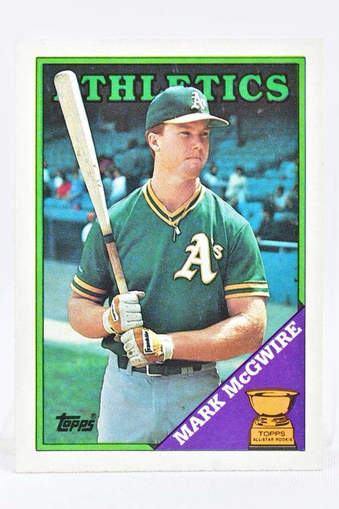 MARK MCGWIRE (9) Card Rookie Lot - Oakland A's