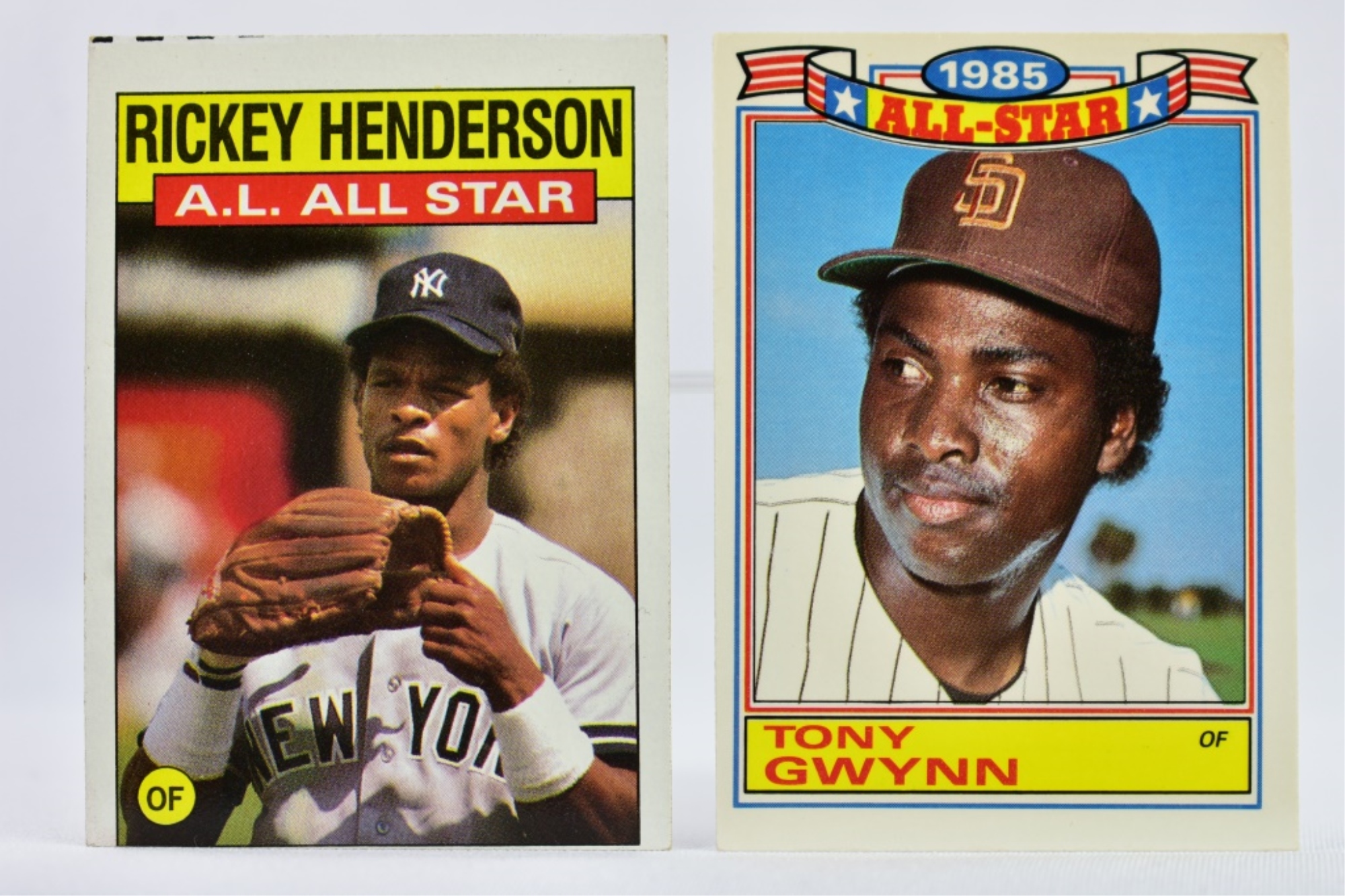 2) 1986 Rickey Henderson/ Tony Gwynn - ALL STARS