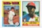 (2) 1975/ 1976 - Carl Yastrzemski/ Jim Rice - Boston Red Sox - Topps #280/ #340
