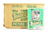 1990 Topps Baseball -  Full Case - 24 CT Boxes - 36 Packs Per CT - 7 Per Pack - 6,048 Total Cards