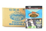 1991 Topps Baseball - 1st - Full Case - 12 CT Boxes - 36 Packs Per CT - 12 Per Pack - 5,184 Total