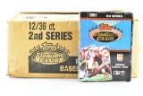1991 Topps Baseball - 2nd - Full Case - 12 CT Boxes - 36 Packs Per CT - 12 Per Pack - 5,184 Total