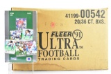 1991 Fleer Ultra NFL - Full Case - 20 CT Boxes - 36 Packs Per CT - 14 Per Pack - 10,080 Total