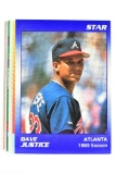 1990-1993 David Justice - Atlanta Braves - 55 Total Cards (Sells Together)