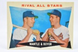 1960 Rival All-Stars Mickey Mantle/Ken Boyer - Yankees/Cardinals - Topps # 160