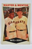1960 Master & Mentor Willie Mays / Bill Rigney - San Francisco Giants - Topps #7