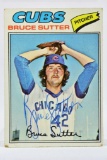 1977 Bruce Sutter - SIGNED ROOKIE - Chicago Cubs - Topps # 144