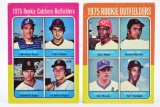 (2) 1975 Rookie Catchers/ Outfielders - Topps #620/ 622