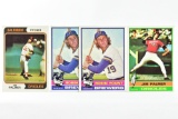 (4) 1974/ 1976 - Jim Palmer/ Robin Yount - Orioles/ Brewers - Topps #40/ #450/ #316