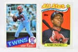 (2) 1985/ 1989 - Kirby Puckett - ROOKIE/ ALL STAR ROOKIE - Minnesota Twins - Topps #536/ #403