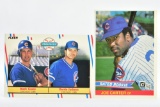(2) 1983 Joe Carter - 1988 Mark Grace/ Darrin Jackson - Chicago Cubs - Donruss #41/ Fleer #641