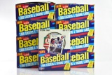 1988 Fleer Baseball - 9 CT Boxes - 36 Packs Per CT (Missing 2) - 15 Per Pack - 4,850 Total Cards