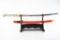 Japanese Samurai Sword W/ Stand