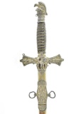 Early Knights Of St. George Lodge Sword W/ Scabbard