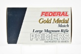 1000 Federal Gold Metal Match Large Magnum Rifle Primers