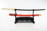 Japanese Samurai Sword W/ Stand