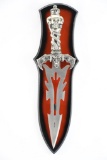 Fantasy Skull Dagger W/ Wall Mount