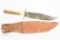 Vintage Solingen Hunting Knife  - Edged Brand #445 - W/ Leather Sheath