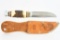 Vintage Solingen Hunting Knife  - Edged Brand - W/ Leather Sheath