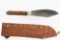 WWII British SOE (Special Operations Executive) Smatchet Knife - W/ Leather Sheath