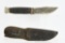 Vintage KA-BAR Hunting Knife  - W/ Original Leather Sheath