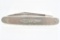 Vintage D-H USA Folding Knife - Pure Nickel - Single Blade