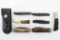 (7) Vintage Pocket Knives & Leather Belt Sheath