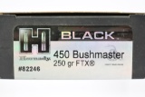 60 Rounds - Hornady Black 450 Bushmaster Ammunition - FTX - 250 Grain