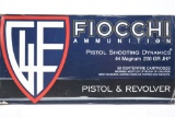 100 Rounds - Fiocchi Shooting Dynamics 44 Magnum Ammunition - JSP - 240 Grain