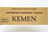 250 Rounds - Kemen 12 Gauge Ammunition - Shotshell - #7.5 Shot - 1 1/8oz