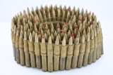 175 Rounds - WWII 30-06 Sprg Ammunition - Tracers - Canvas Belt