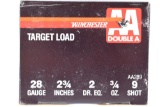 25 Rounds - Winchester 28 Gauge Ammunition, Shotshell - Game Loads - 9 Shot