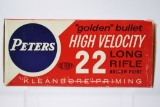 Vintage Ammo - 1 Full Box - Peters DuPont - 22 LR Cal. - High Velocity - Hollow Point