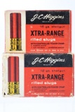 Vintage Ammo - 2 Full Boxes - J.C. Higgins - 12 & 16 Gauge - Rifled Slugs