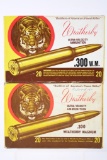 Vintage Ammo - 2 Full Boxes - Weatherby  - 300 Weatherby Magnum Cal. - 180 Grain