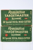 Vintage Ammo - 2 Full/ Partial Boxes - Remington DuPont  - 38 Special Cal. - Targetmaster