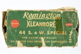 Vintage Ammo - 1 Full Box - Remington DuPont  - 44 S&W Special Cal. - 246 Grain