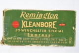 Vintage Ammo - 1 Full Box - Remington DuPont  - 32 Win. Special Cal. - Express - 170 Grain