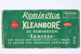 Vintage Ammo - 1 Full Box - Remington DuPont  - 35 Rem. Cal. - Express - 200 Grain