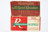 Vintage Ammo - 2 Full Boxes - Remington DuPont  - 22 W.R.F (Rem. Spl.) Cal. - Hi-Speed